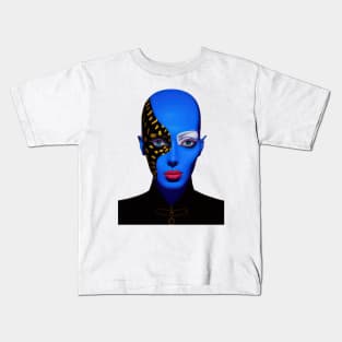 Divided Persona: Blue Mystique Kids T-Shirt